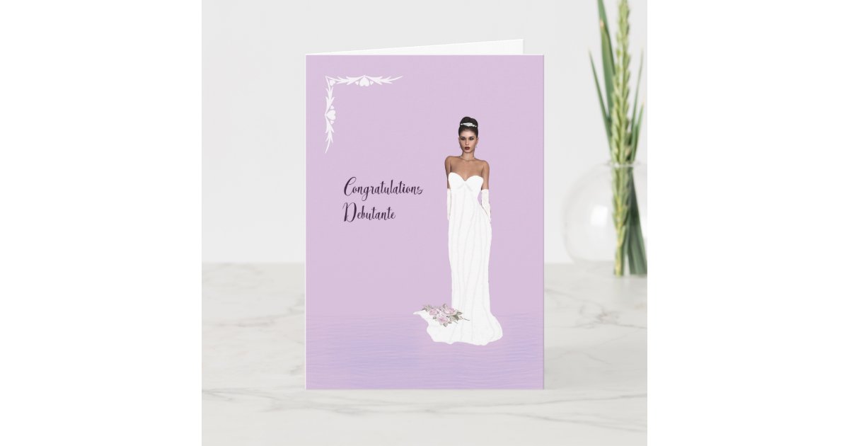 Congratulations Card for Debutante