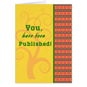 Congratulations Card for First Book Published