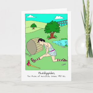 Congratulations Card for Marathoner - Pheidippides