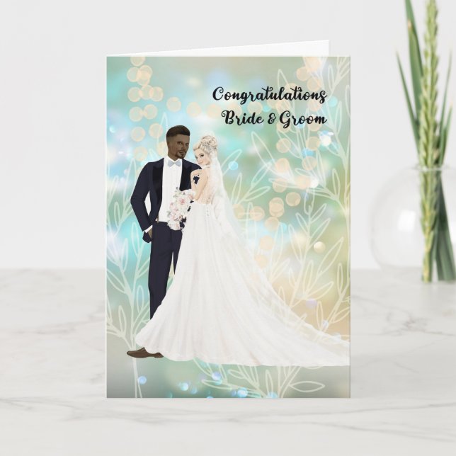 Congratulations Card for Mixed Wedding (Front)