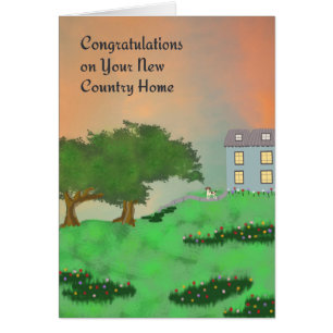 Congratulations Card for New Country Home
