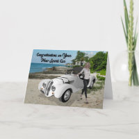 Congratulations Card for New Sports Car
