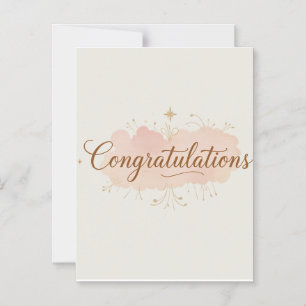Congratulations Card – Simple & Elegant Greeting 