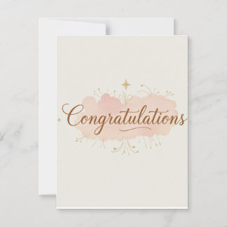 Congratulations Card – Simple & Elegant Greeting