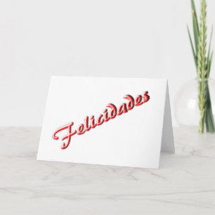 Congratulations card, Spanish Card