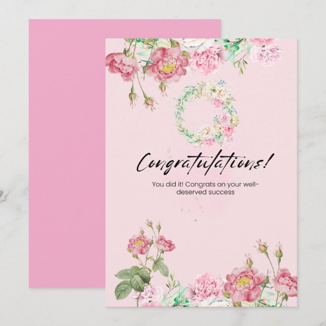 Congratulations Celebration Invitation (Front/Back)