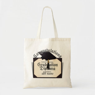 Congratulations! Certificate of Completion Diploma Tote Bag