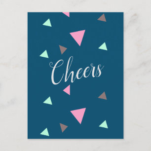 Congratulations Cheers Graduate Confetti Postcard