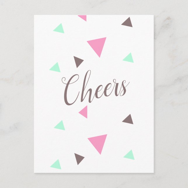 Congratulations Cheers Graduate Confetti Postcard (Front)