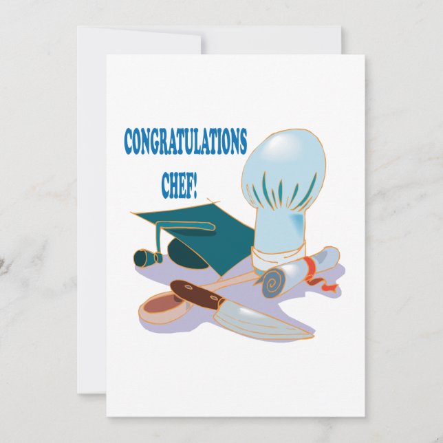 Congratulations Chef Invitation (Front)