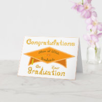 Congratulations Class 2026 Graduate Orange Brown