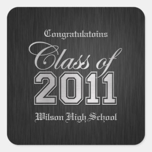 Congratulations Class of 2011 Stickers (silver)