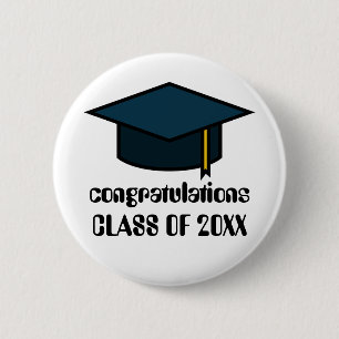 Congratulations Class of  2017 Graduation Button
