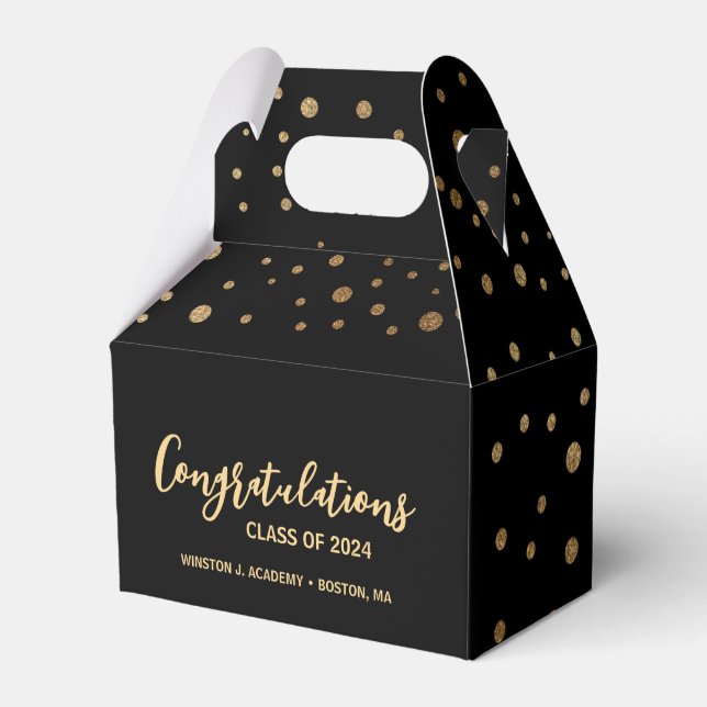 Congratulations class of 2024 graduation custom favour box (Front Side)