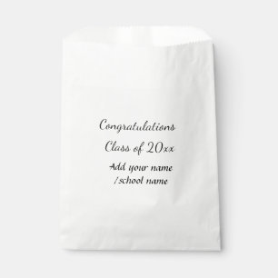 Congratulations class of add year name school col favour bag