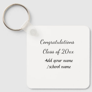 Congratulations class of add year name school col key ring