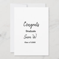 Congratulations class of add year name school col