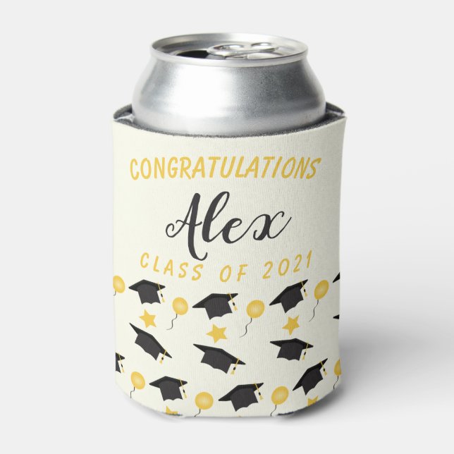 Congratulations Class Of Graduate Customise Name   Can Cooler (Can Front)
