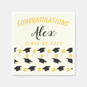 Congratulations Class Of Graduate Customise Name   Napkin