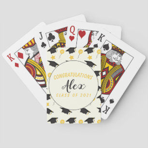 Congratulations Class Of Graduate Customise Name   Playing Cards
