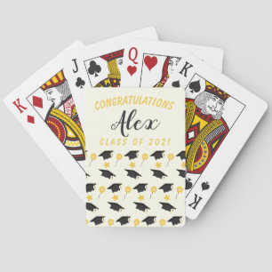Congratulations Class Of Graduate Customise Name   Playing Cards
