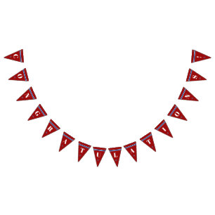 Congratulations Classic Nautical Anchor Stripes Bunting