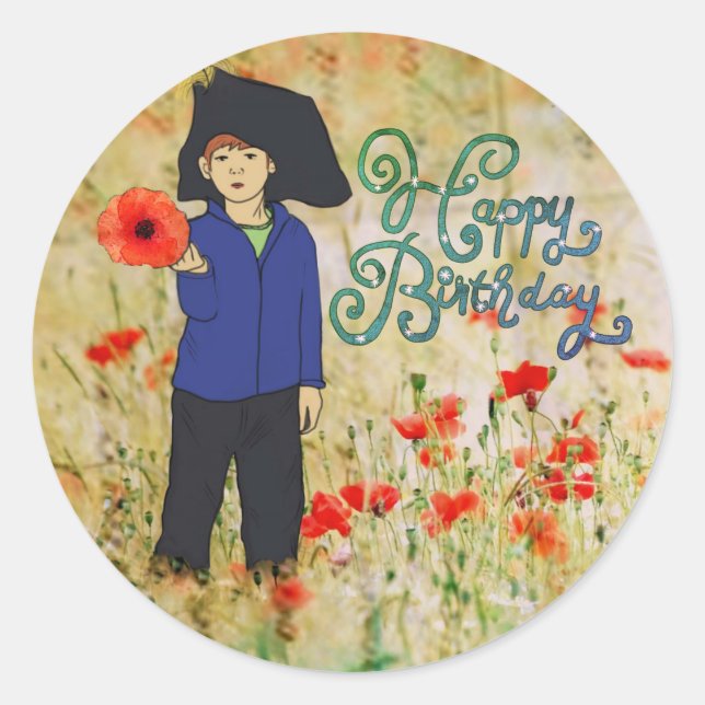 Congratulations Classic Round Sticker (Front)