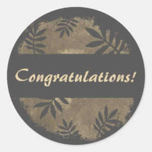 Congratulations Classic Round Sticker