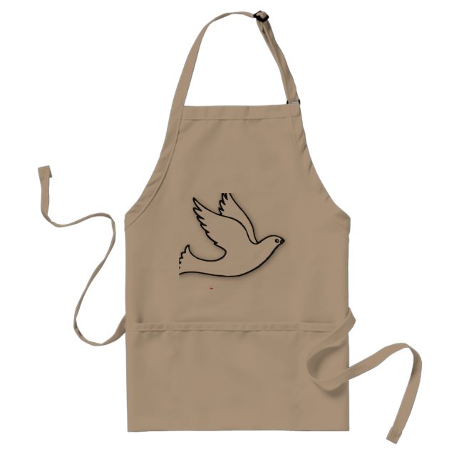 Congratulations Confirmation Dove with Gold, Red Standard Apron (Front)
