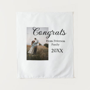 Congratulations congrats add family name photo yea tapestry