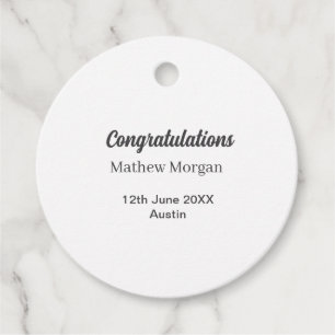 Congratulations congrats graduation name year clas favour tags