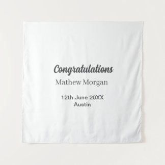 Congratulations congrats graduation name year clas tapestry