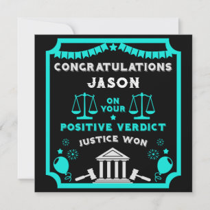 Congratulations Court Verdict Card