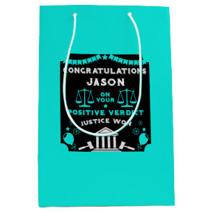 Congratulations Court Verdict Medium Gift Bag