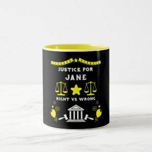 Congratulations Court Verdict Two-Tone Coffee Mug