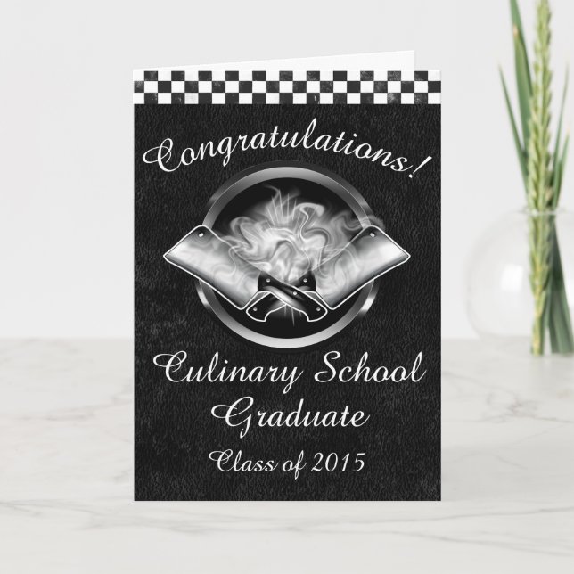 Congratulations Culinary School Graduate Card (Front)