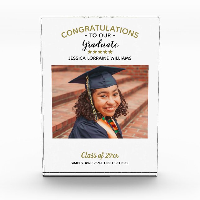 Congratulations Custom Photo Graduate Graduation (Front)
