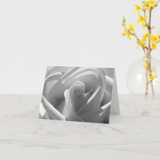 Congratulations Custom White Rose Wedding Card