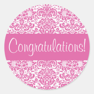 Congratulations Damask Envelope Seal