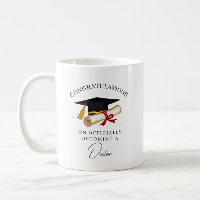 Congratulations Doctor Graduation Coffee Mug (Left)
