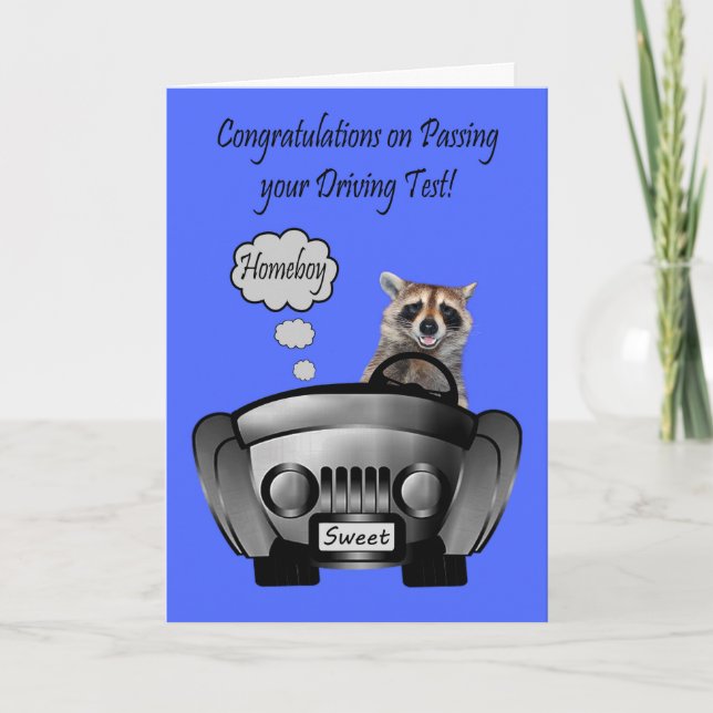 Congratulations, Driving Test, Homeboy Card (Front)