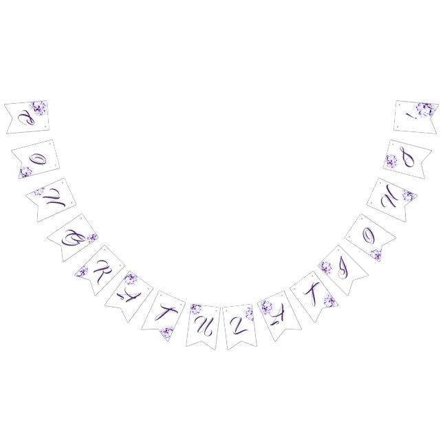 Congratulations Elegant Violets Bunting (All)