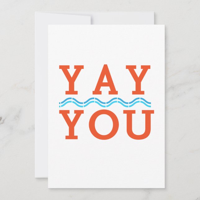 Congratulations, Encouragement Notecard Postcard (Front)