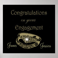 Congratulations Engagement Rings Customizable Post