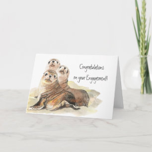 Congratulations Engagement Seals of Approval Card