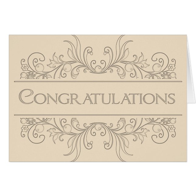 Congratulations Engraved Deco (Front Horizontal)