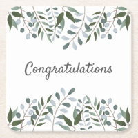 Congratulations Eucalyptus Greenery Floral