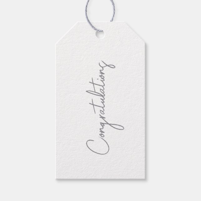 Congratulations Favour Tag (Front)