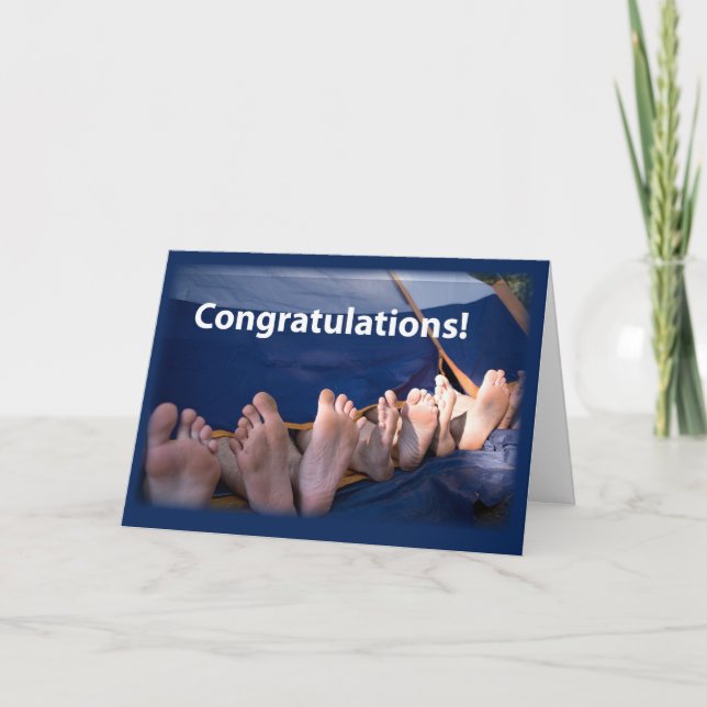 Congratulations Feet Card (Front)