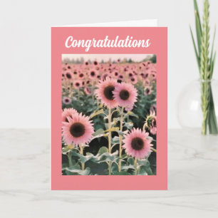 **CONGRATULATIONS" FIELD OF SUNFLOWERS CARD